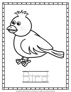 Free printable bird coloring pages