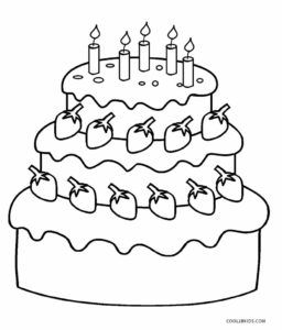 Free printable birthday cake coloring pages for kids coolbkids birthday coloring pages happy birthday coloring pages free coloring pages