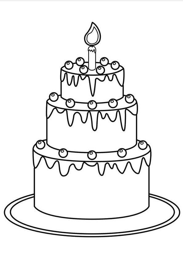 Coloring pages printable cake coloring pages for kids