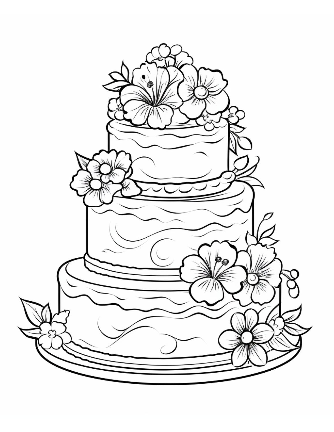 Free printable cake coloring pages for kids and adults skip to my lou