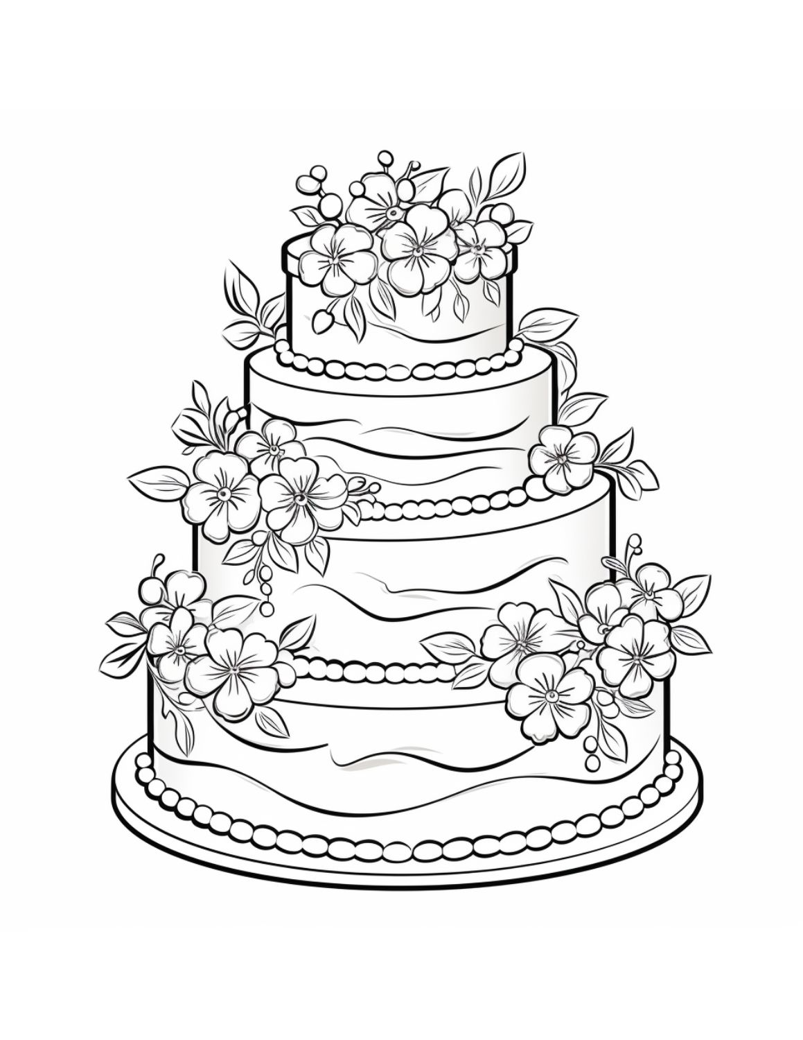 Free printable cake coloring pages for kids and adults skip to my lou