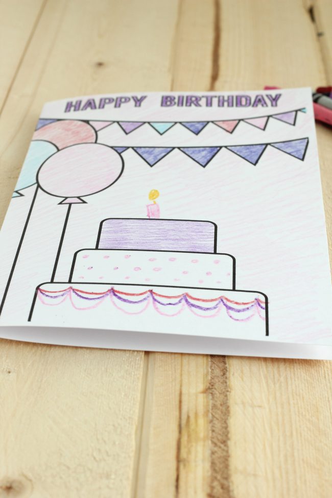 Birthday coloring pages