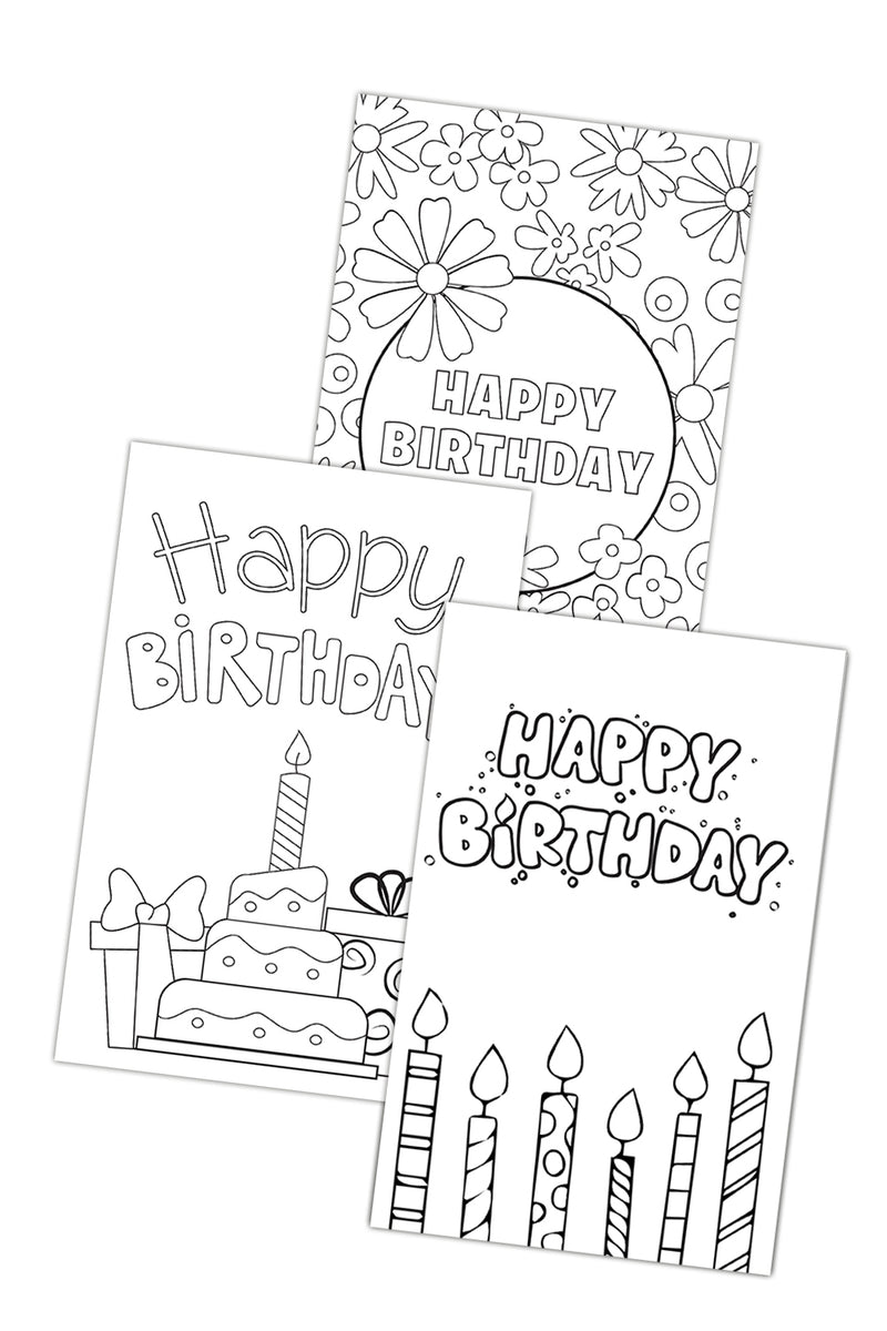 Birthday card drawing ideas â freebie finding mom