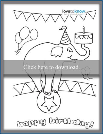 Free printable birthday cards to color