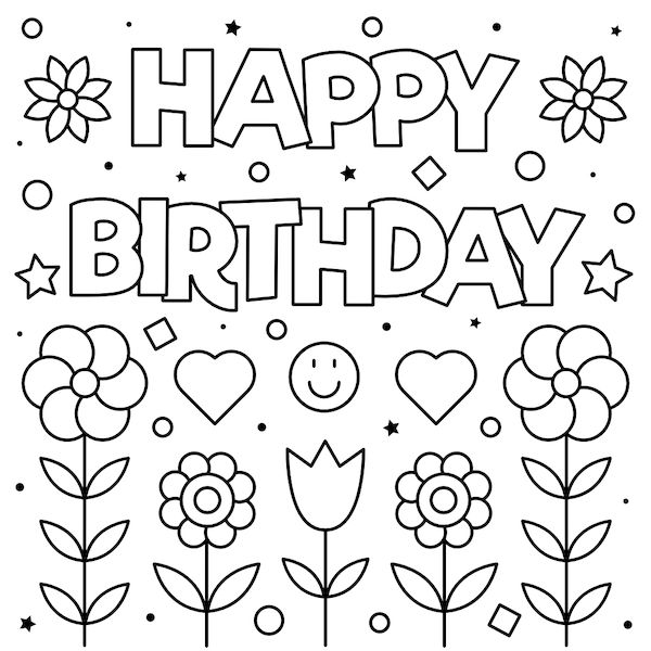 Free printable birthday cards for everyone happy birthday coloring pages free printable birthday cards birthday coloring pages