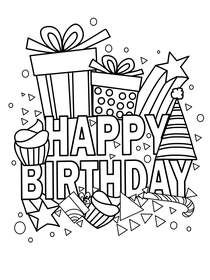 Free printable birthday coloring cards cards create and print free printable birthday coloring cards cards at home