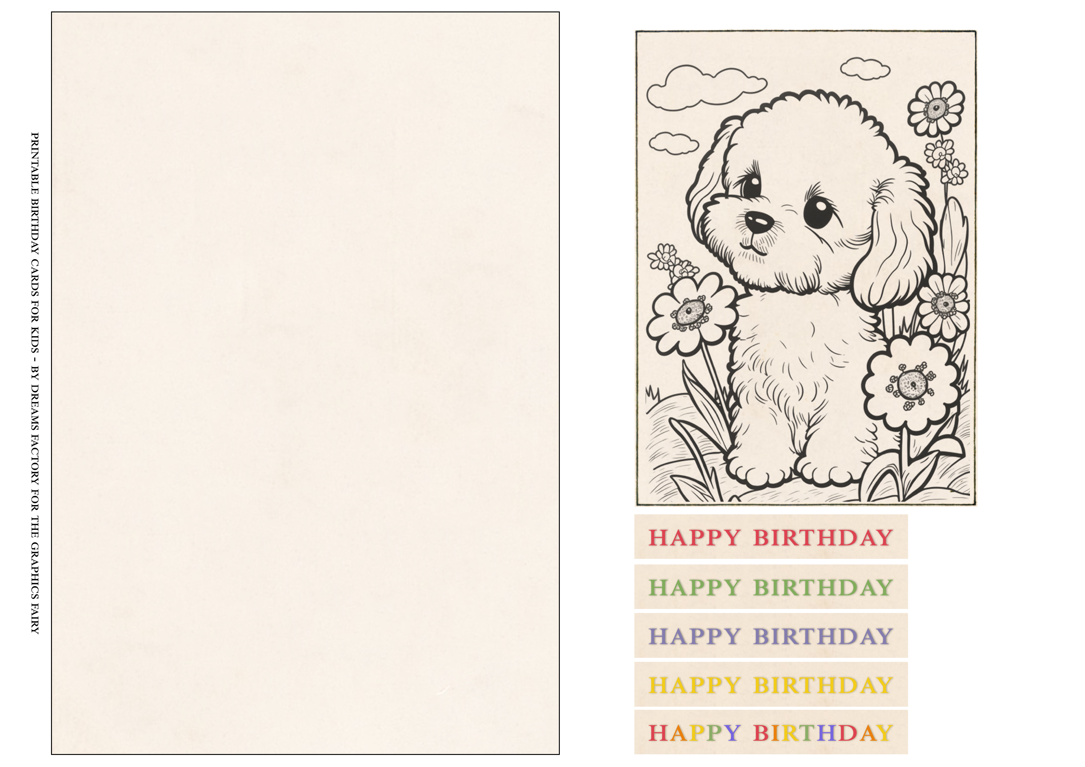 Printable birthday cards for kids