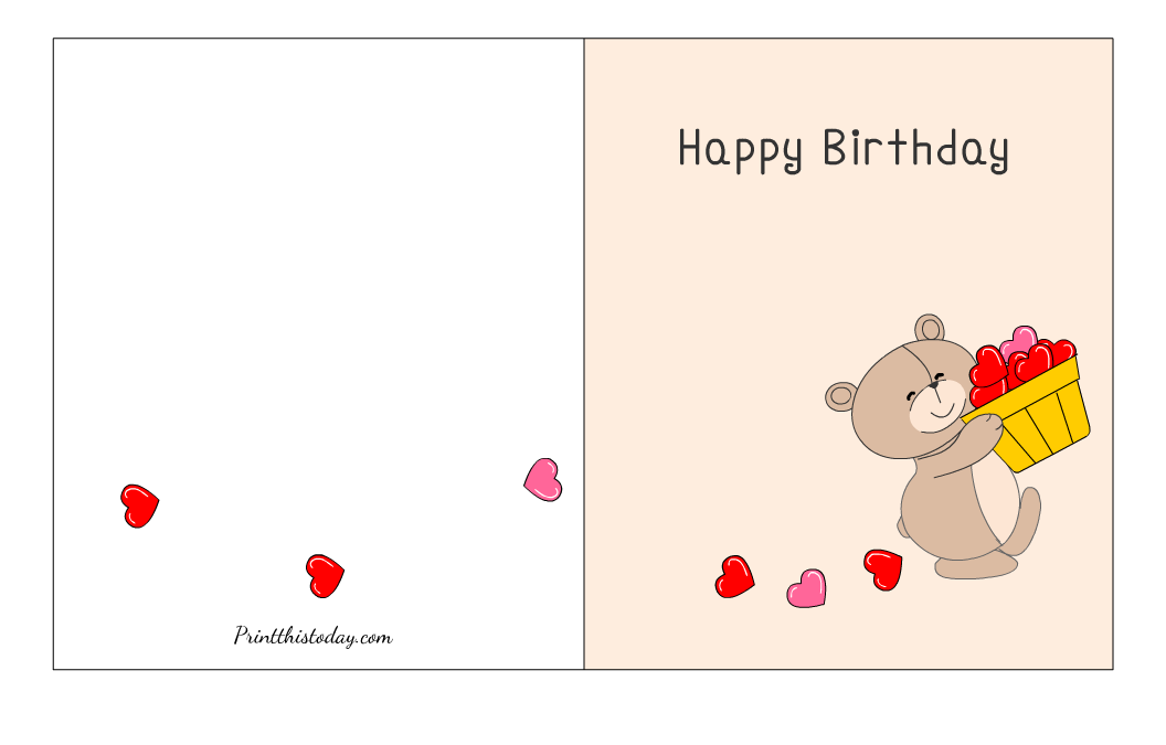 Free printable cute birthday cards