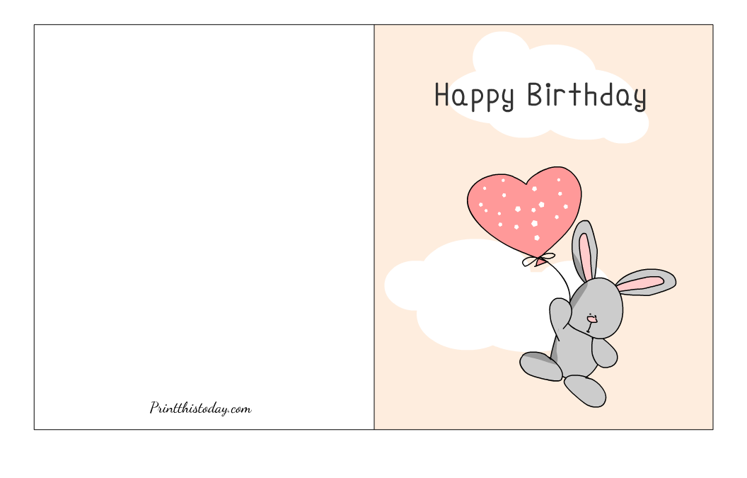 Free printable cute birthday cards