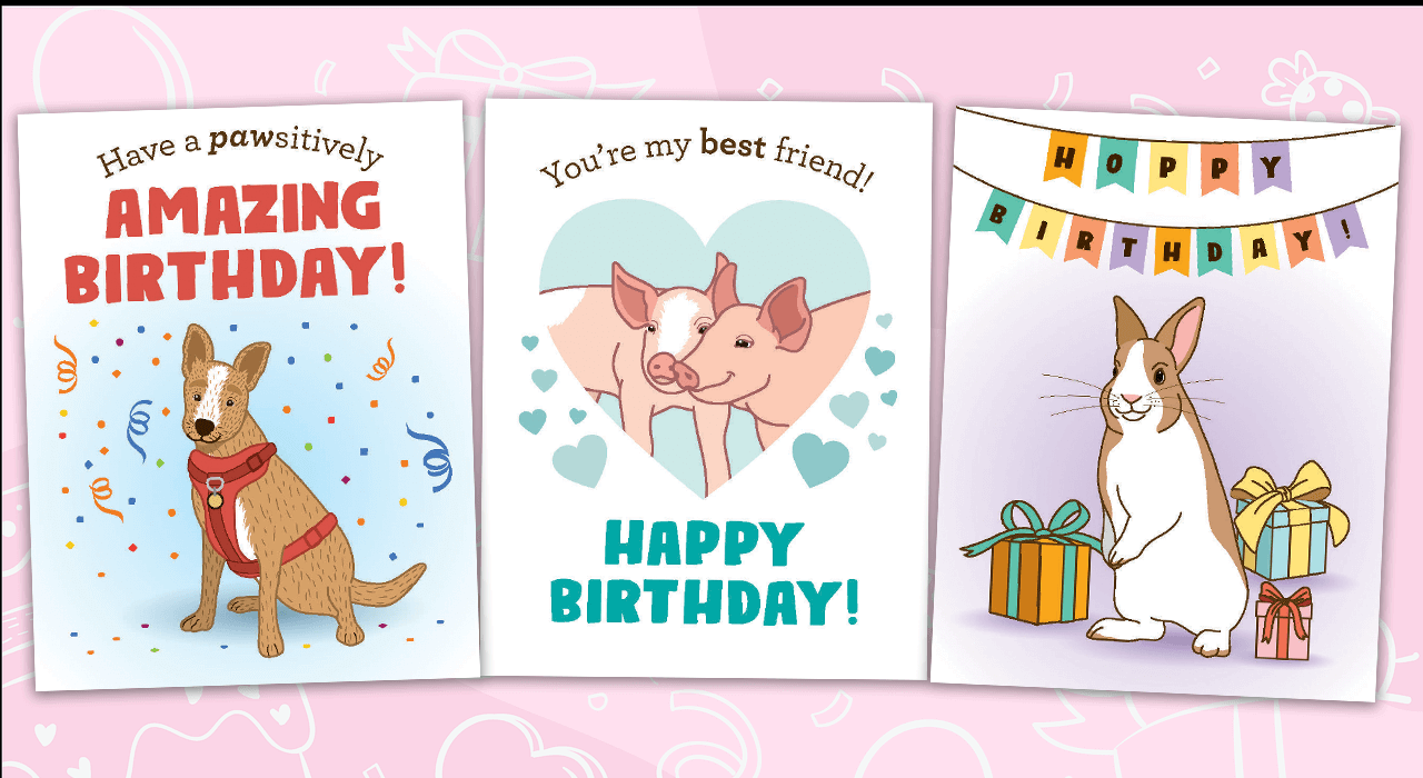 Birthday cards for kids peta kids