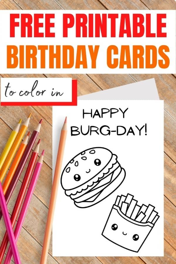 Happy birthday coloring card free printables designs parties made personal