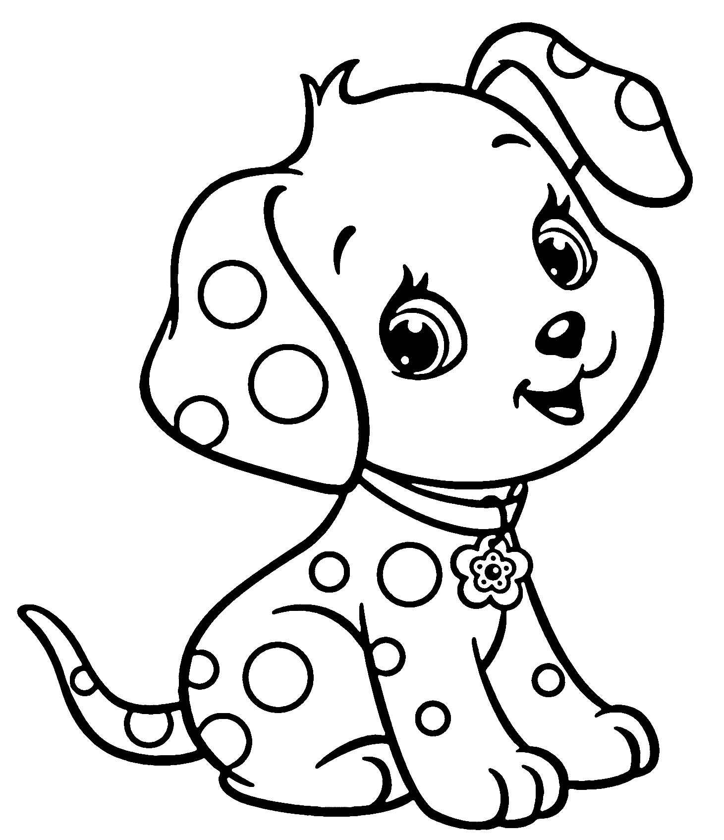 Puppy coloring pages printable for free download