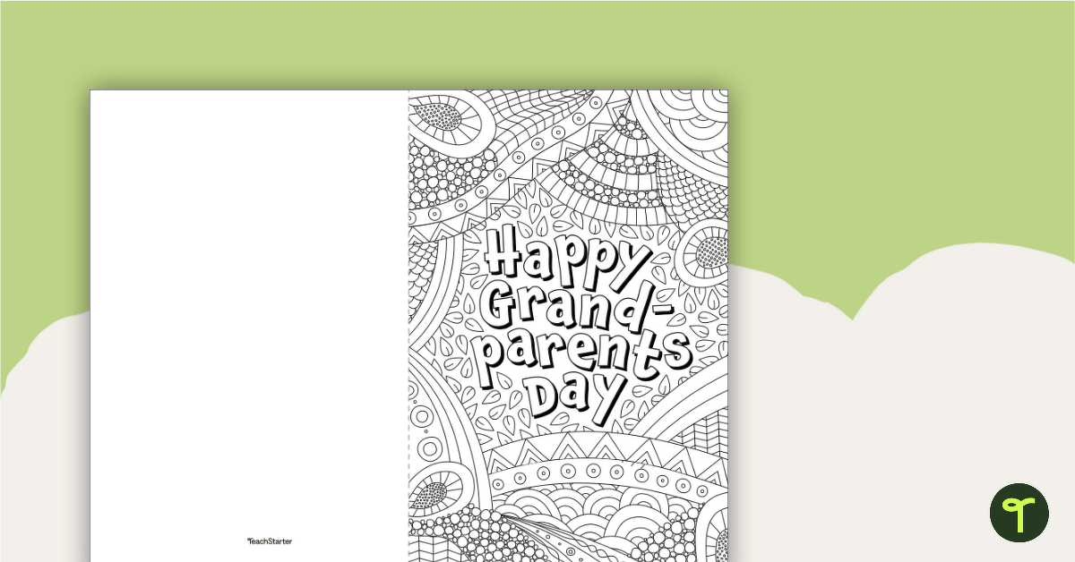 Grandparents day card