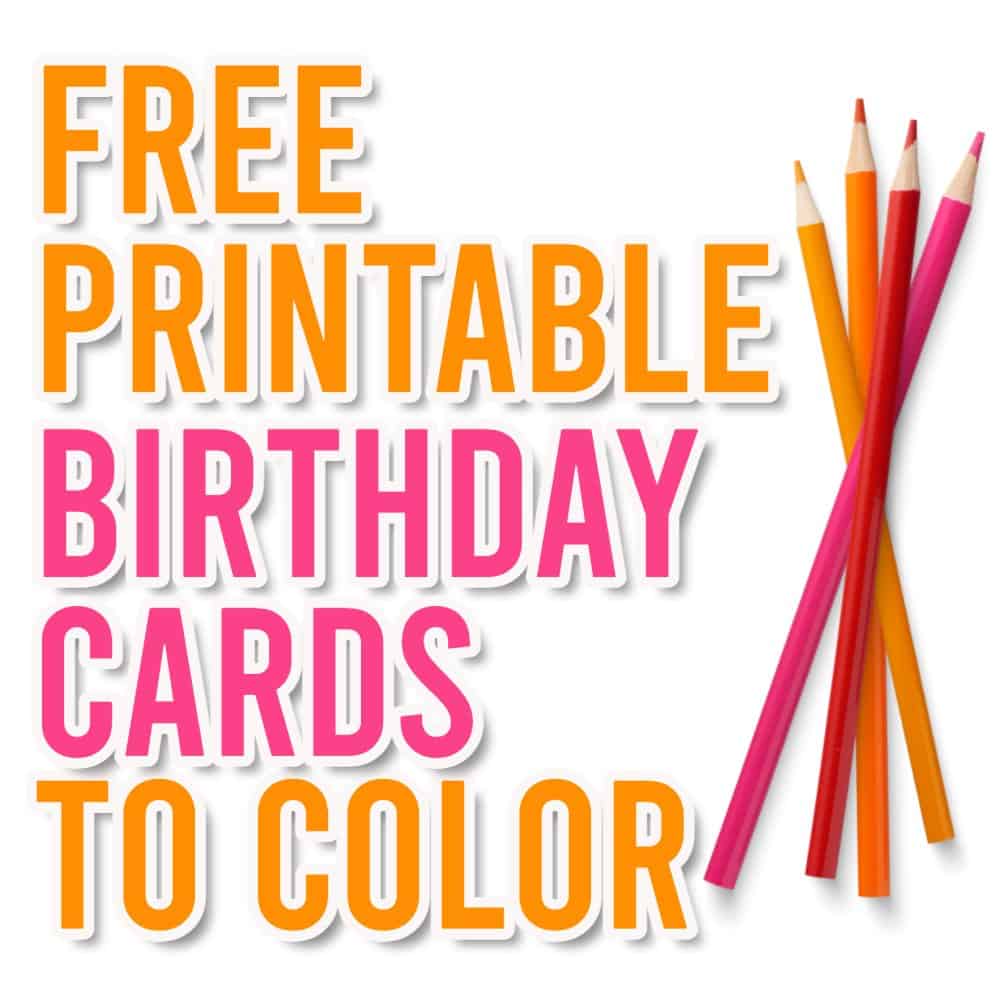 Happy birthday coloring card free printables designs parties made personal