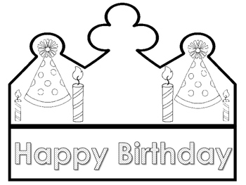 Color your own birthday crown by kinder in kinder tpt