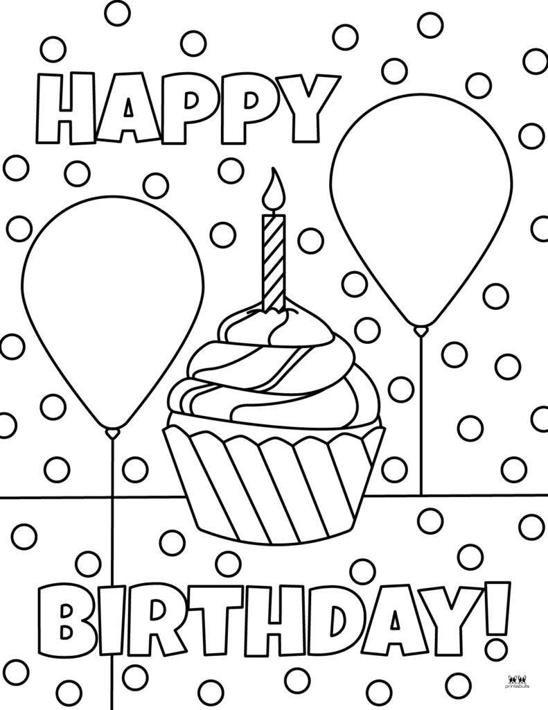 Cupcake coloring pages