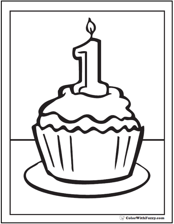 Cupcake coloring pages â free coloring pages pdf format for kids