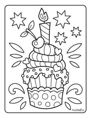 Happy birthday coloring pages â printable coloring pages