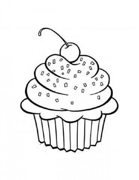 Coloring pages cups free printable cupcake coloring pages for kids coloriage dessin gateau anniversaire coloriage gãteau