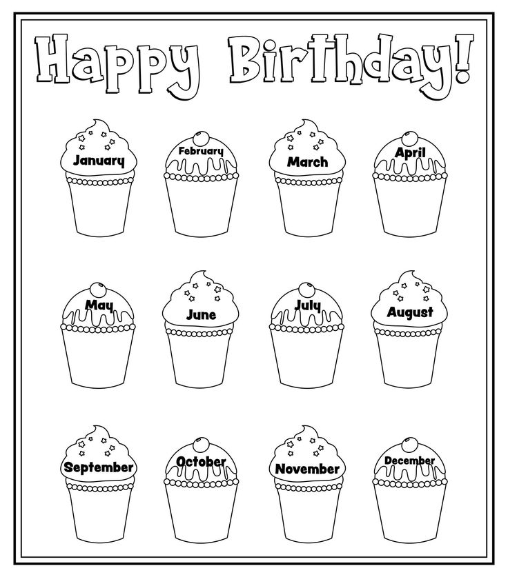 Cupcake birthday bulletin board template cupcake outline cupcake template cupcake coloring pages