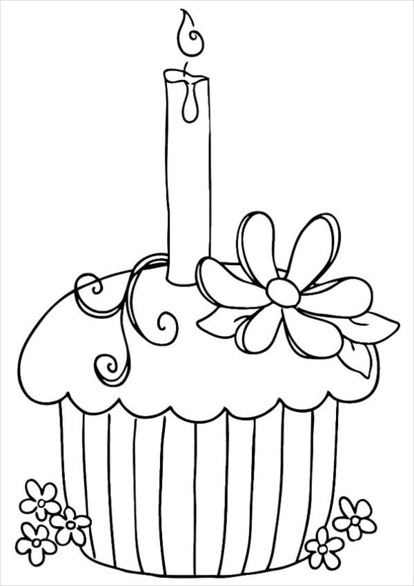 Happy birthday coloring pages