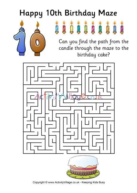 Th birthday maze