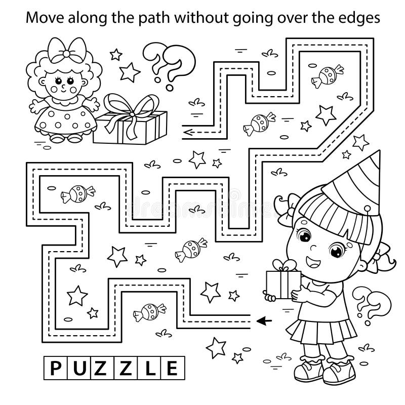 Birthday maze puzzle stock illustrations â birthday maze puzzle stock illustrations vectors clipart