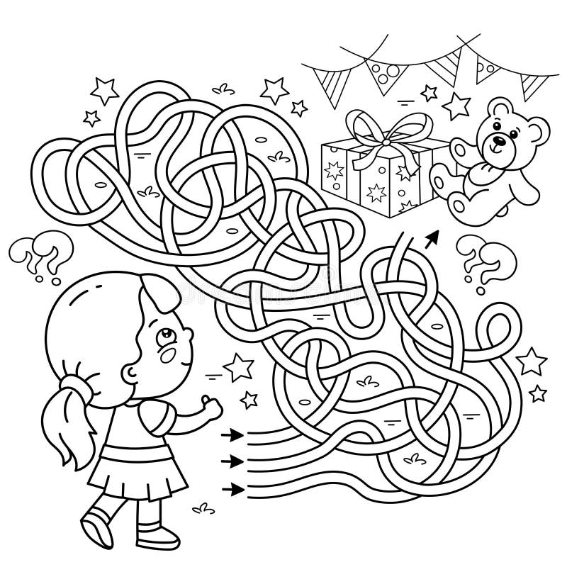 Birthday maze puzzle stock illustrations â birthday maze puzzle stock illustrations vectors clipart