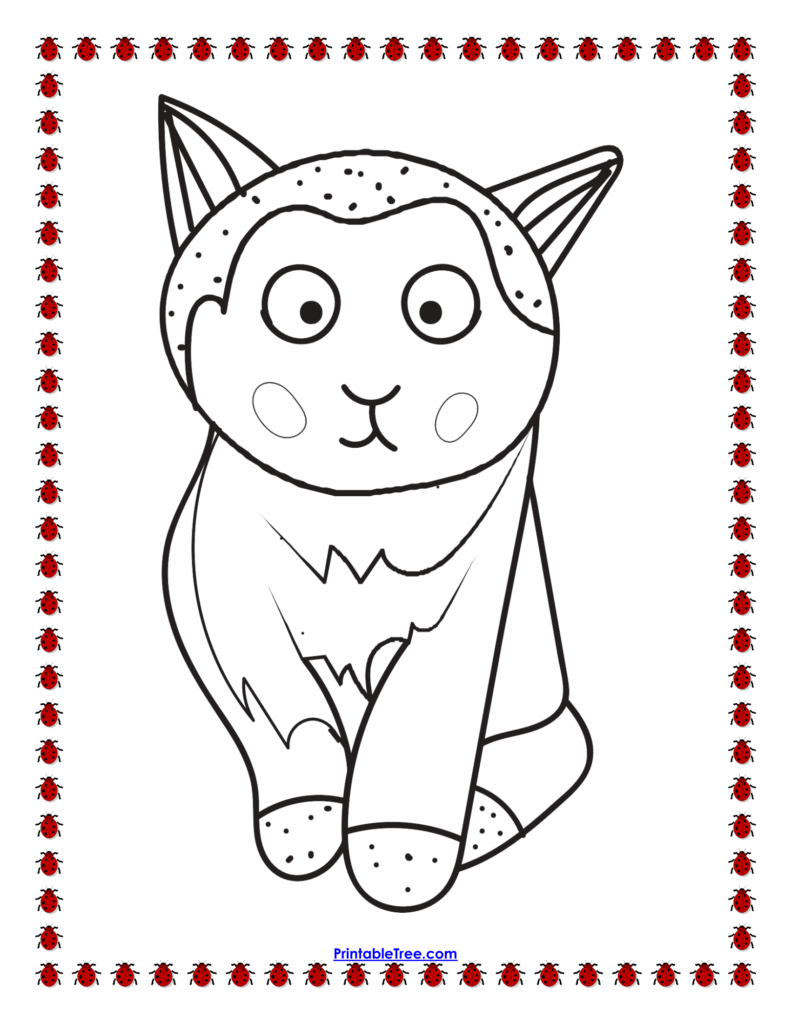 Free printable cat coloring pages pdf for kids and adults