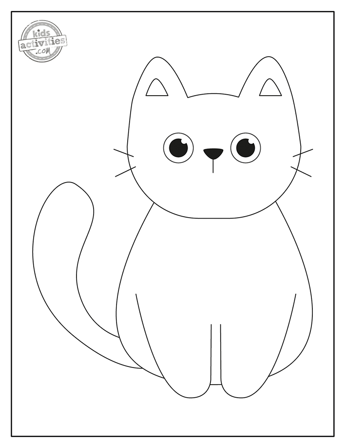 Free printable black cat coloring pages kids activities blog