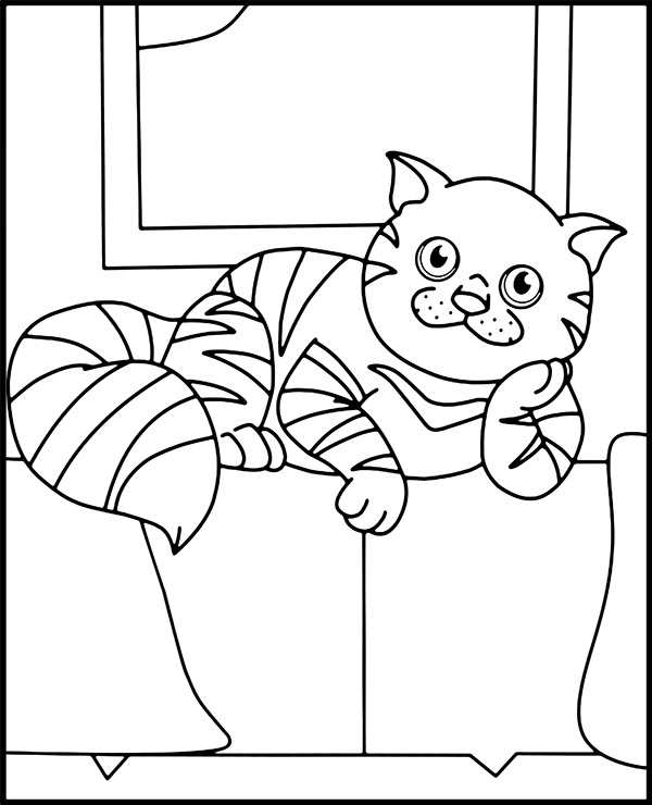 Print cats coloring pages kittiesð