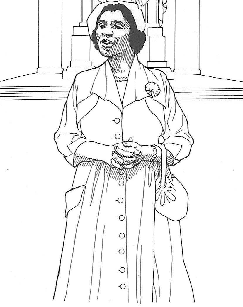 Black history month coloring pages