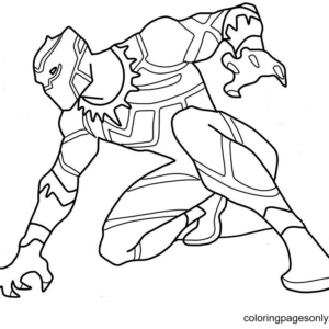 Black panther coloring pages printable for free download