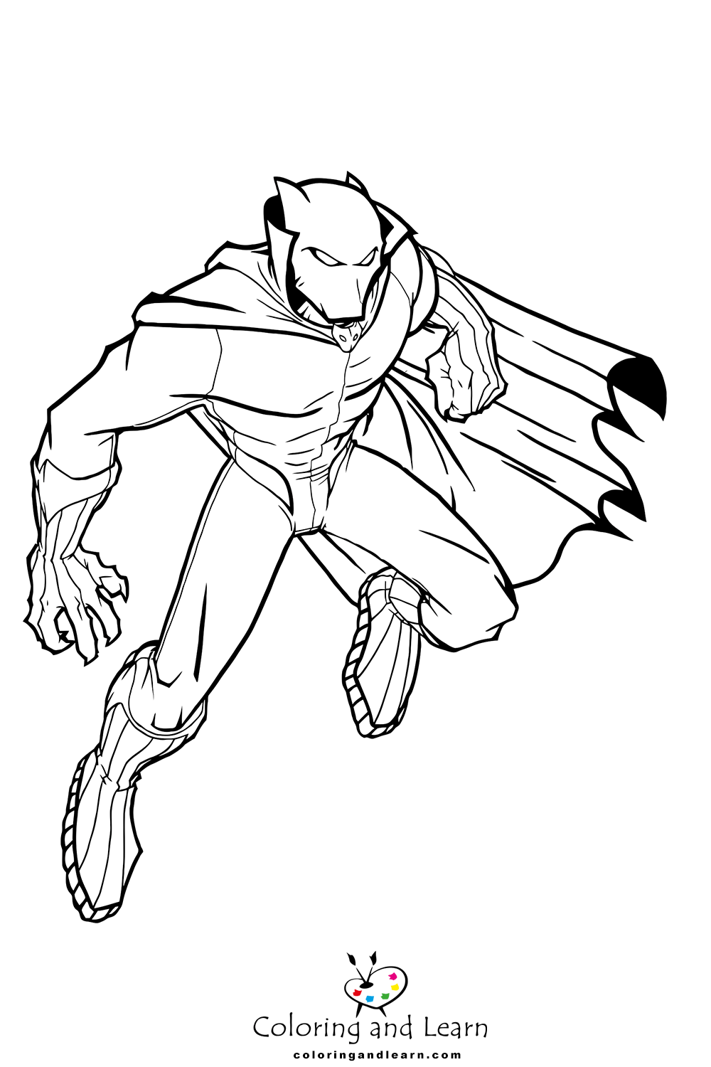 Black panther coloring pages