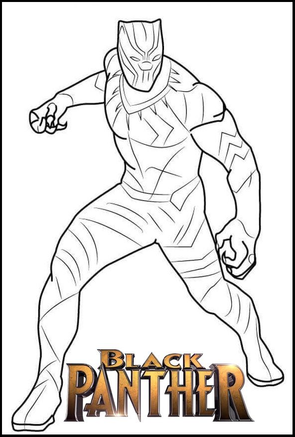 Fantastic black panther coloring page avengers coloring avengers coloring pages superhero coloring pages