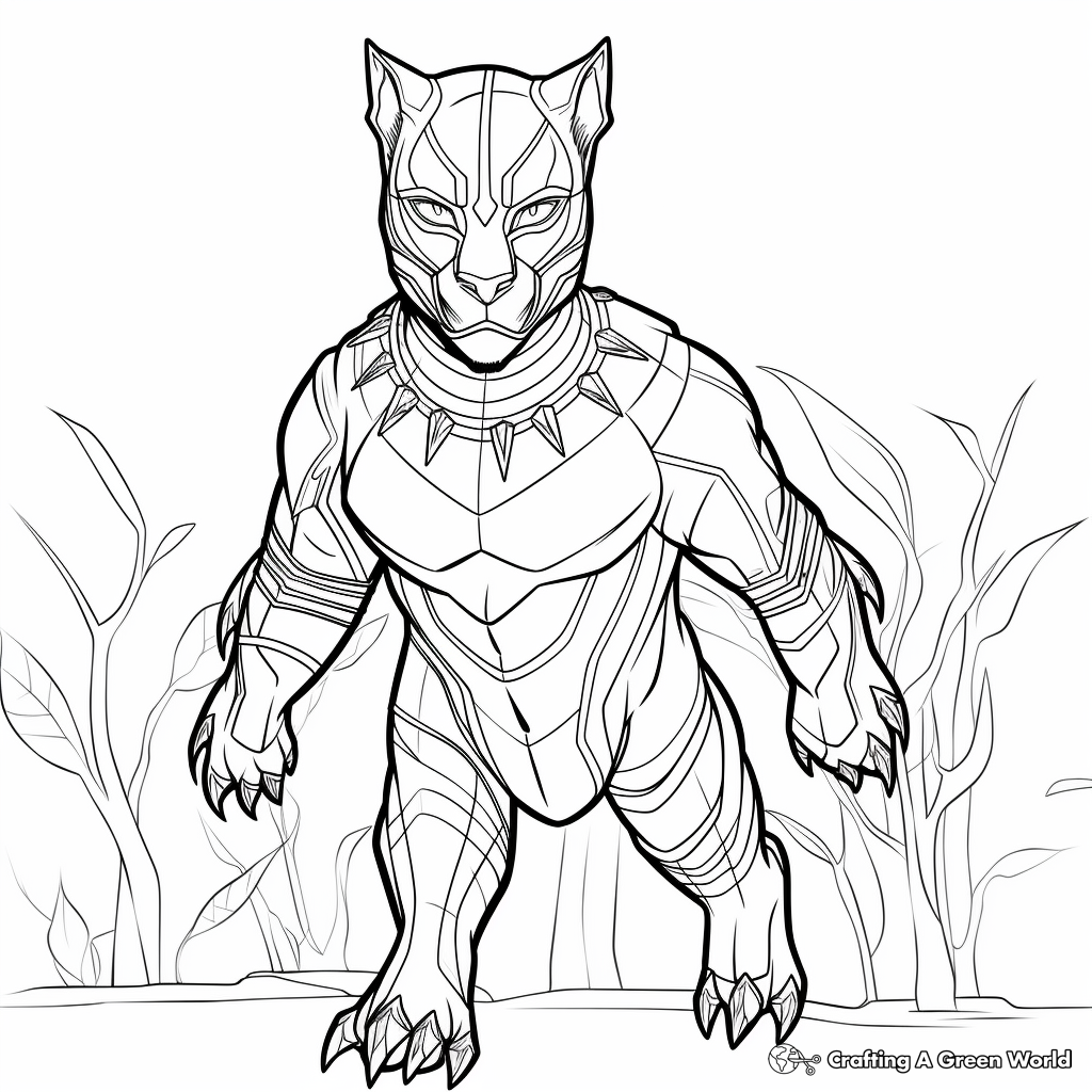 Panther coloring pages