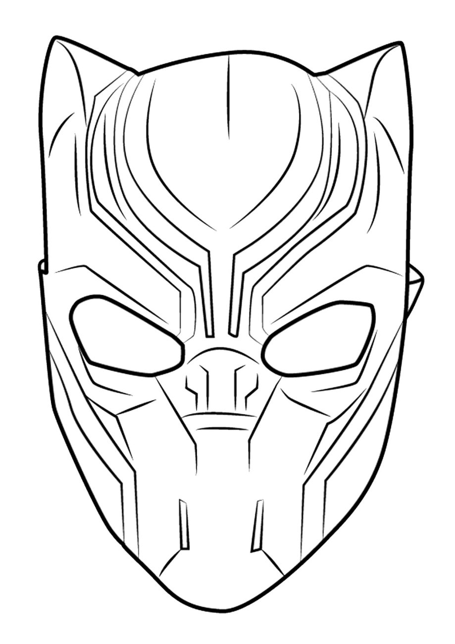 Black panther coloring pages free printable