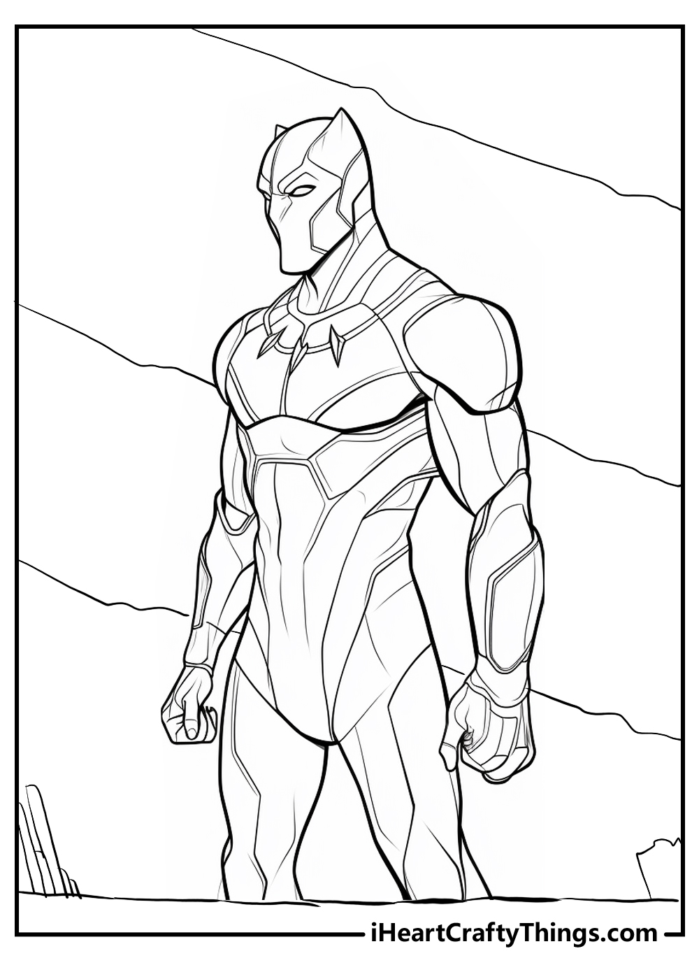 Printable black panther coloring pages updated