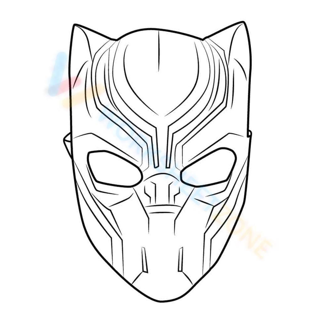 Black panther mask worksheet