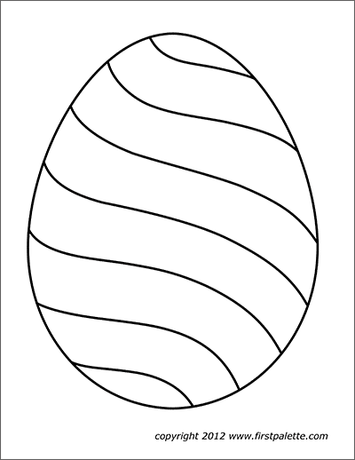 Easter eggs free printable templates coloring pages