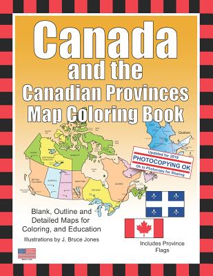 Canada and the canadian provinces map coloring book paperback an unlikely story bookstore cafã