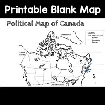 Digital and printable maps of canada