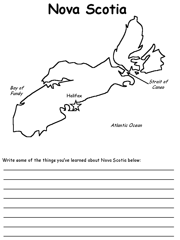 Nova scotia map