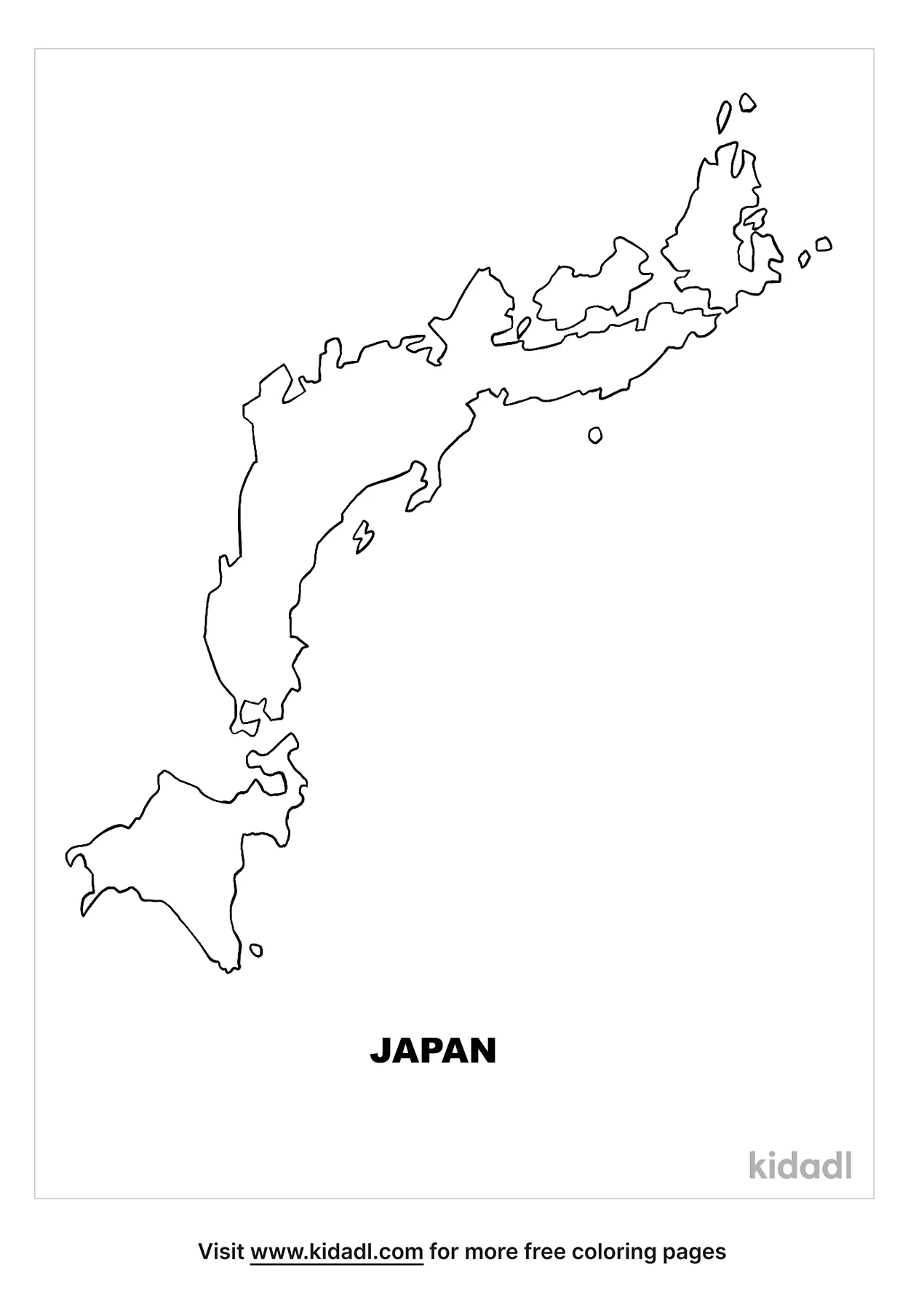 Free japan map coloring page coloring page printables