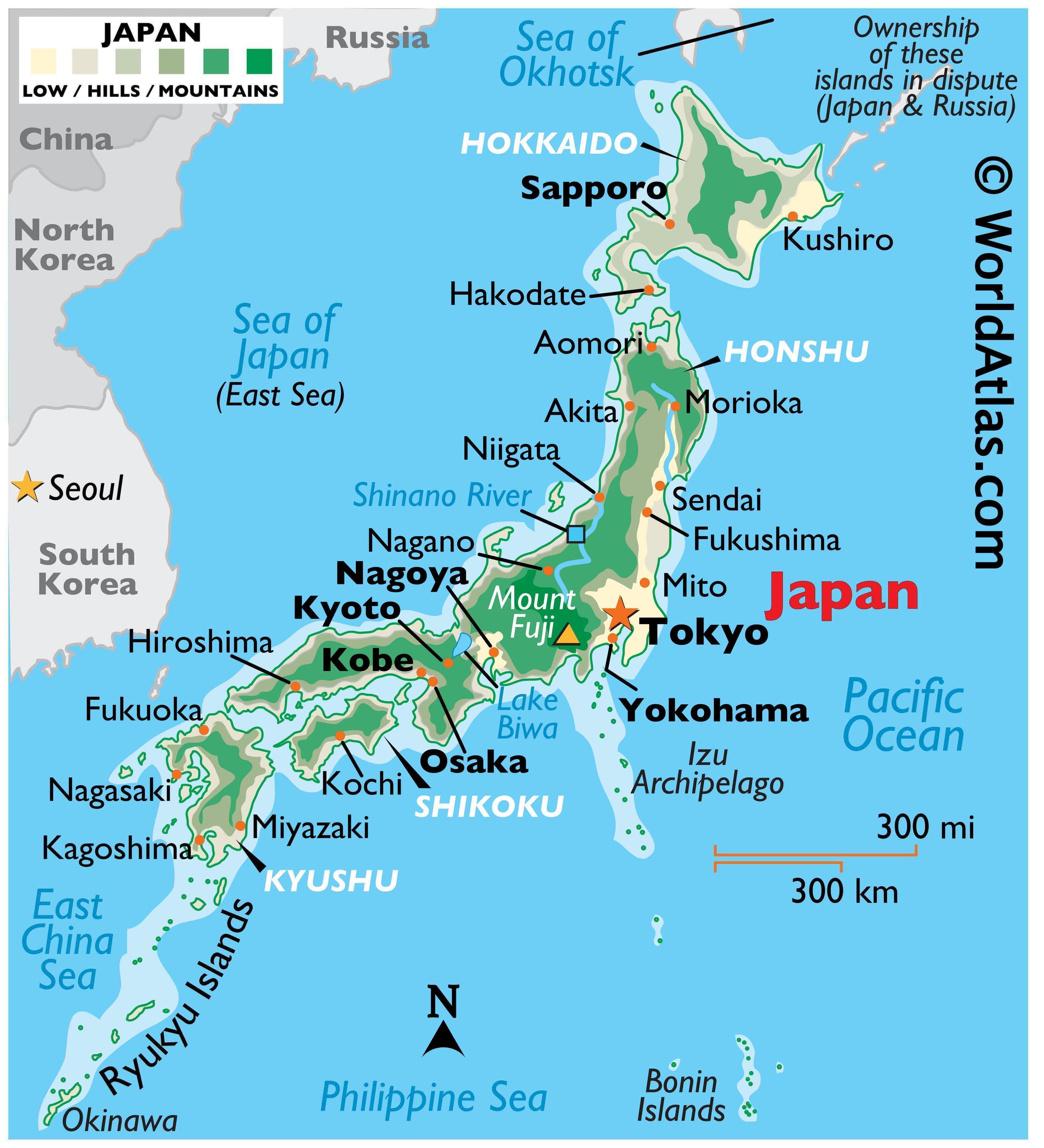 Japan maps facts