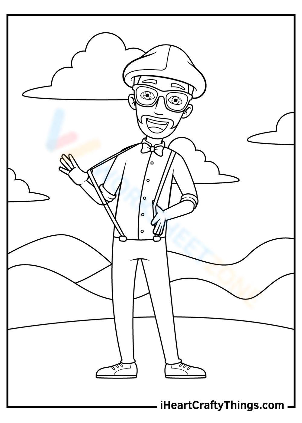 Grade blippi coloring pages worksheets