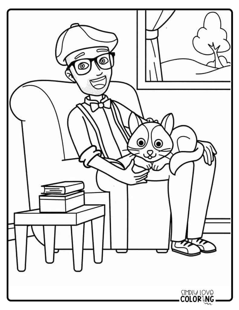 Blippi coloring pages free pdf printables