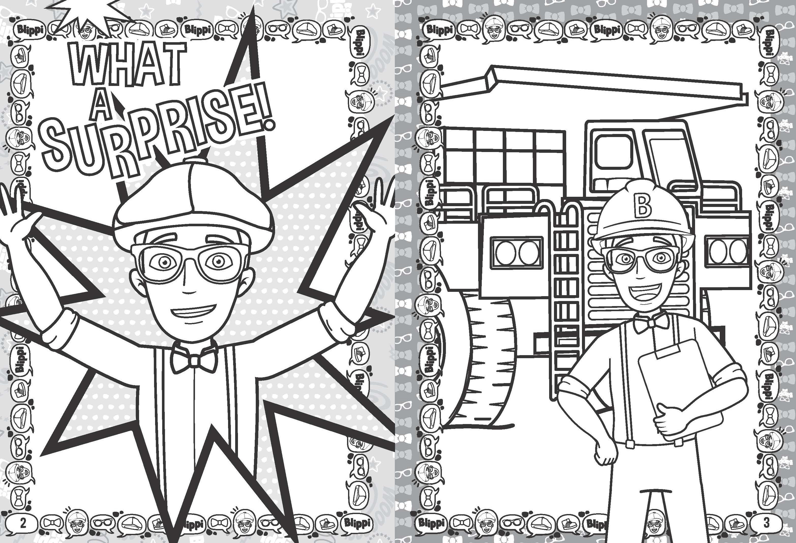 Blippi colouring book