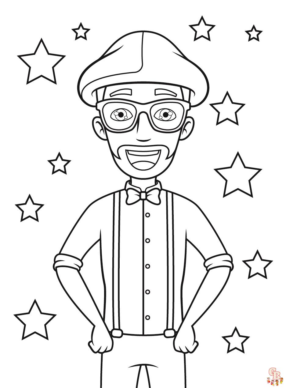 Unleash your childs creativity with blippi coloring pages