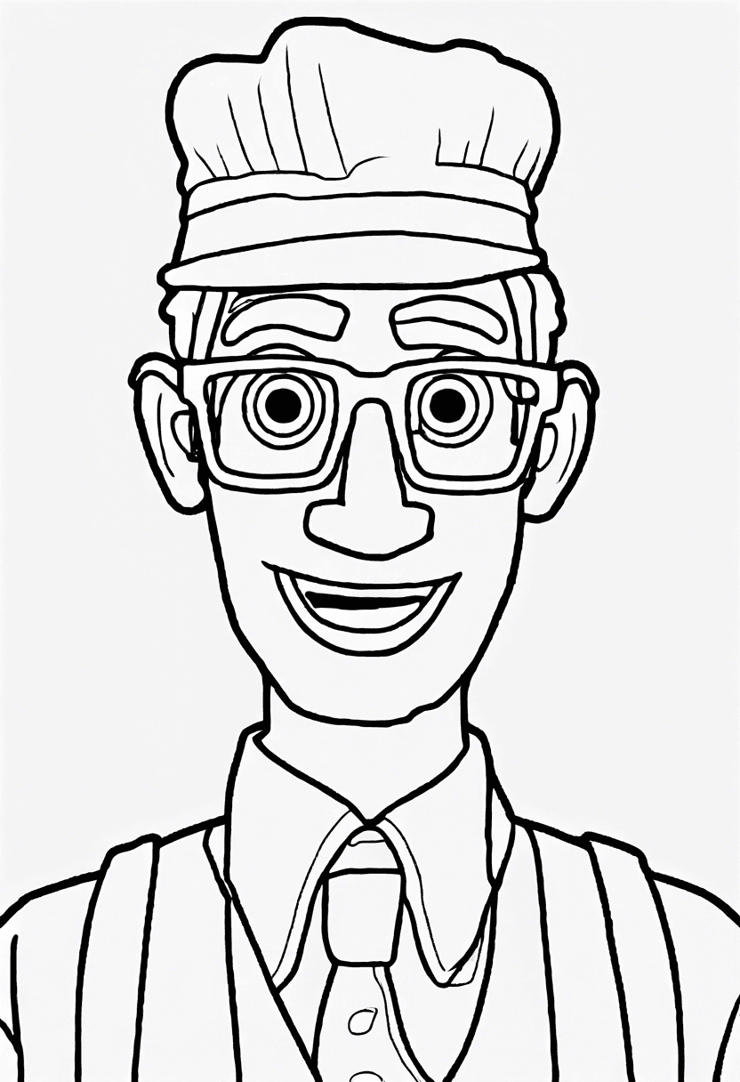 Blippi coloring pages